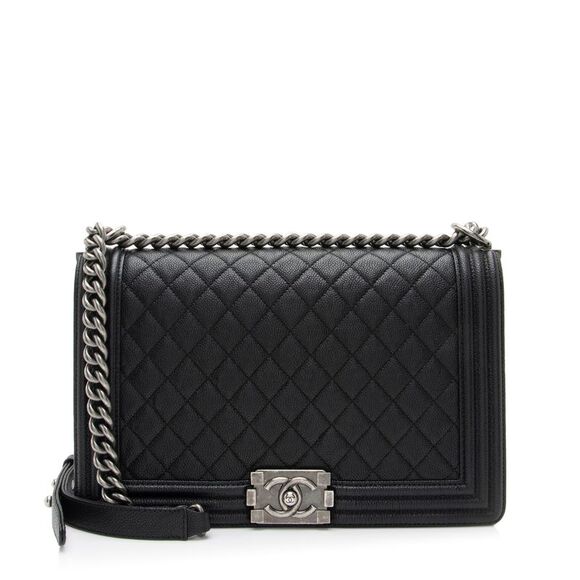 Chanel Caviar Leather New Medium Boy Bag - Picture 1 of 15